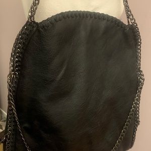 Steve Madden Black Btotally Chain Tote